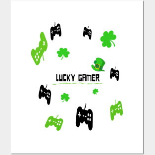 Lucky gamer / saint patrics day Posters and Art